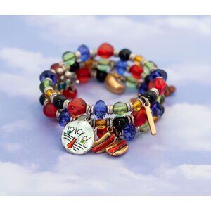 Vintage colorful Food Flexible Charm Bracelet - S10